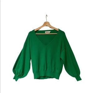 Anthropologie Green Sweater